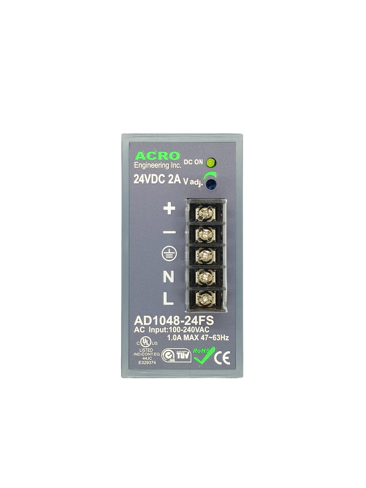 Switching Power Supply 24VDC 48W DIN Rail Mount